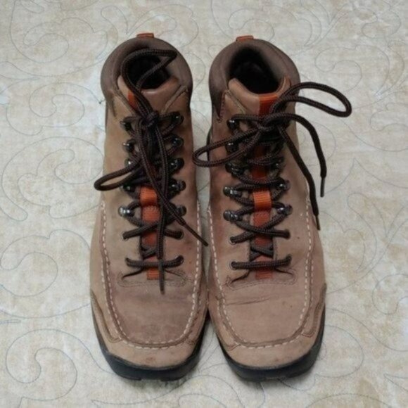 Cole Haan Nike Air Tan Lace Up Hiking Combat Boots 8B - Picture 3 of 12